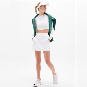 NWT Athleta Tee Time High Rise 15" Skort Size Small In Bright White